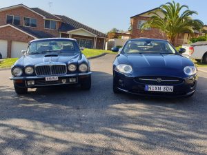 1974 Daimler Vanden Plas Double Six and 2006 Jaguar XK 4.2 Convertible
